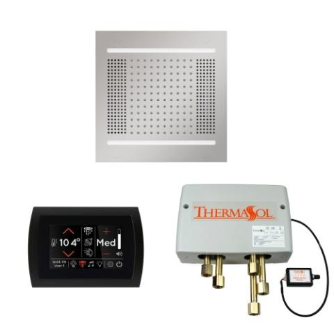 ThermaSol Wellness Hydrovive14 digital shower system with SignaTouch touchscreen control and LED rainhead in multiple finishes
