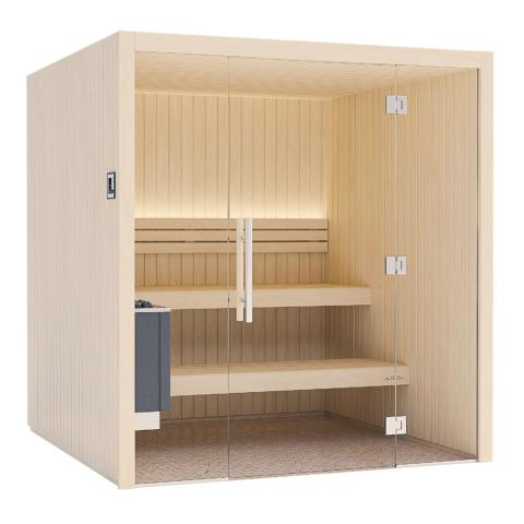 Auroom Emma Glass DIY, Indoor Sauna Kit, Up to 6-Persons