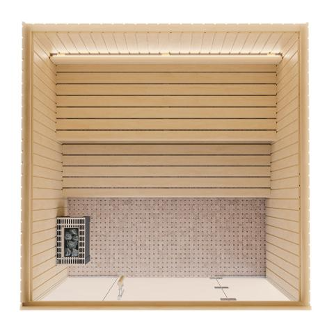 Auroom Emma Glass DIY, Indoor Sauna Kit, Up to 6-Persons