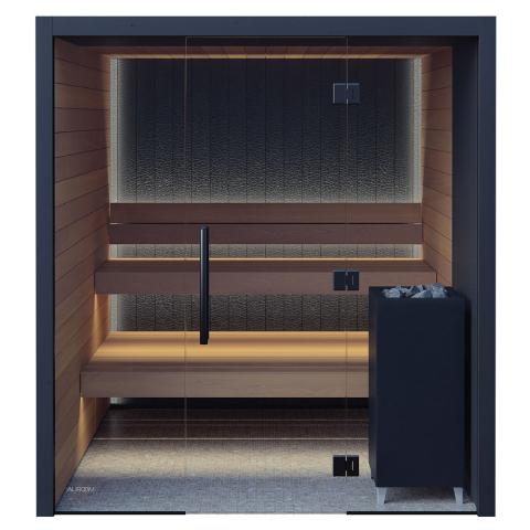 Auroom Vulcana Thermo-aspen, DIY, Indoor Sauna Kit, Up to 4-Persons