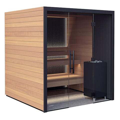 Auroom Vulcana Thermo-aspen, DIY, Indoor Sauna Kit, Up to 4-Persons