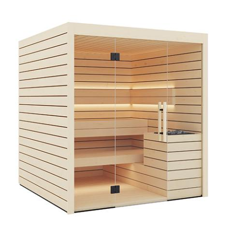 Auroom Lumina Cabin Sauna Kit DIY, Indoor Sauna Kit, Up to 6-person