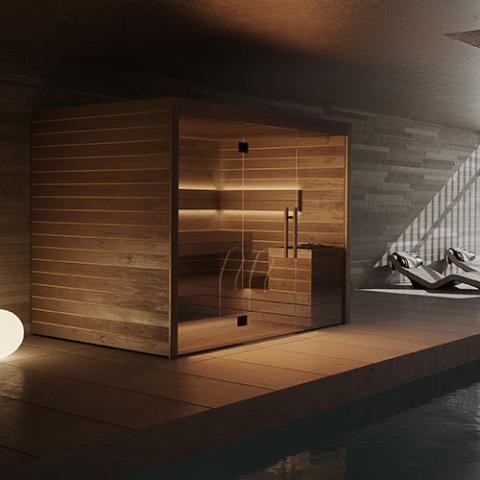 Auroom Lumina Cabin Sauna Kit DIY, Indoor Sauna Kit, Up to 6-person
