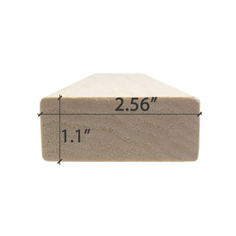 Prosaunas Aspen 2x3 S4SEE SHP Sauna Wood, Bench Material