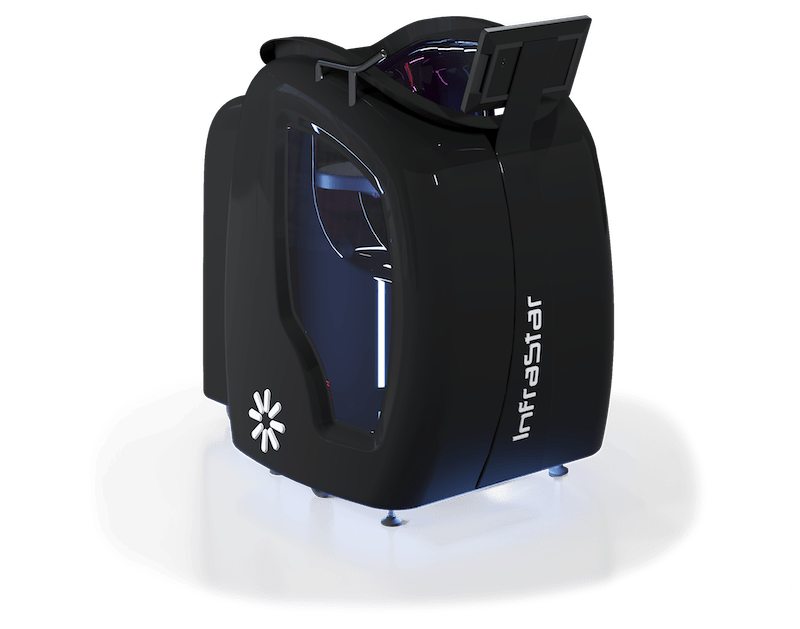 Vacuactivus InfraStar Sole infrared vacuum exercise bike with vacuum capsule and touch screen display