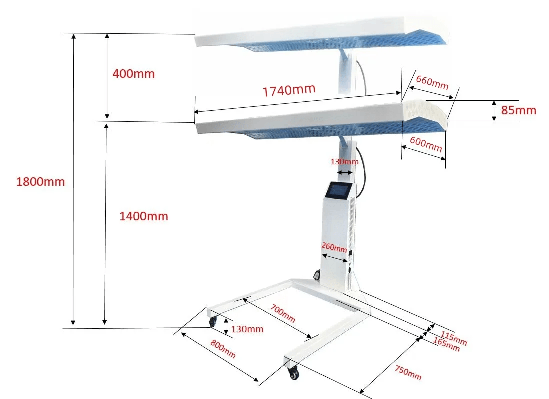Vacuactivus InfraCouch red light therapy bed for home and wellness use