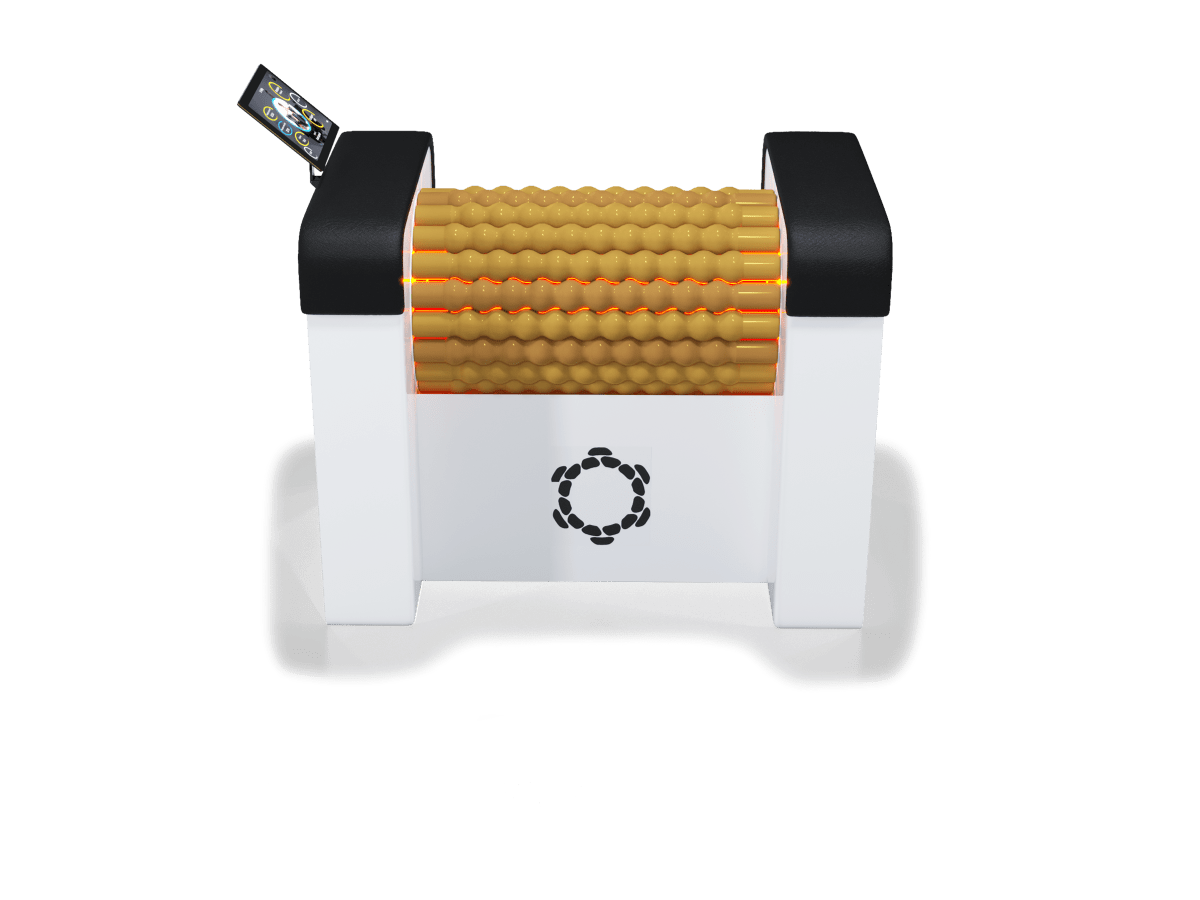 Vacuactivus RollStar Mini lymphatic massage roller with ergonomic rollers and infrared heating features
