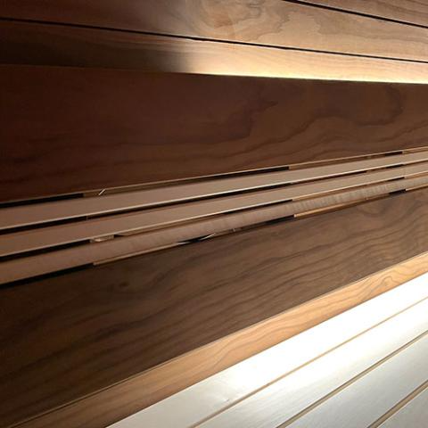 Prosaunas Thermo-Radiata Pine 2x6 S4SEE SHP, Bench Material