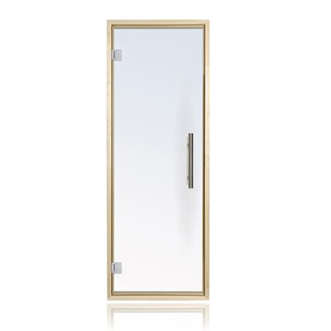 Prosaunas Clear Glass Sauna Door 24x73, Aspen Frame