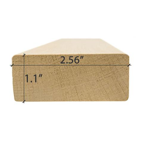 Prosaunas Alder 2x3 S4SEE SHP Sauna Wood, Bench Material
