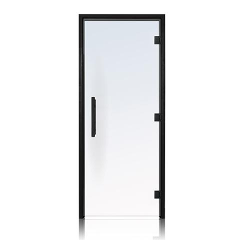 Prosaunas Clear ADA Glass Sauna Door 36x81, Black Alder