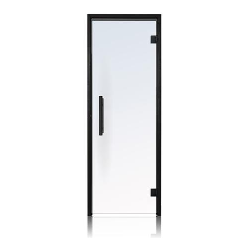 Prosaunas Clear Glass Sauna Door 24x81, Black Alder