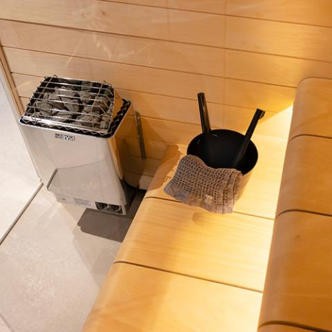 Harvia KIP80B KIP Series, 8kW Sauna Heater, Built-in Controls