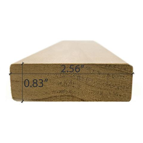 Prosaunas Thermo-Aspen 1x3 S4SEE SHP, Bench Material