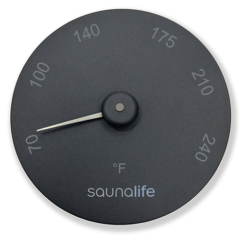 SaunaLife SaunaGear Thermometer Fahrenheit Thermometer, Round, White
