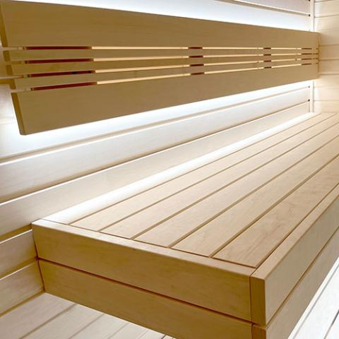 Prosaunas Aspen 1x4 S4SEE SHP Sauna Wood, Bench Material