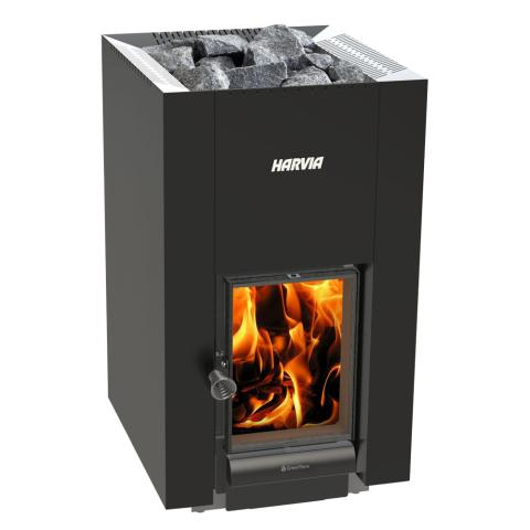 Harvia Linear 22 GreenFlame Series, 15.7 kW Wood Sauna Stove