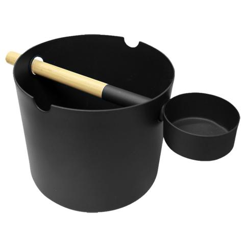KOLO Bucket and Ladle Sauna Bucket and Ladle Set, Bamboo/Aluminum, 1Gal