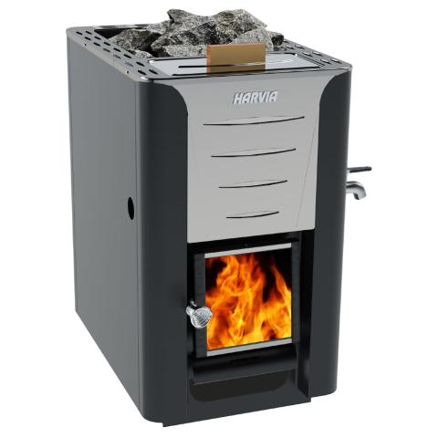 Harvia 20 ES Pro Harvia Pro Series ES, 24.1kW, Wood Sauna Stove with Water Tank