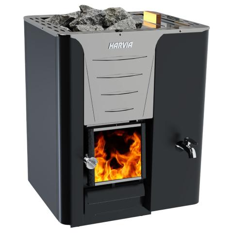 Harvia Pro 200 RS Pro Series RS, 24.1kW, Sauna Wood Stove with Water Tank