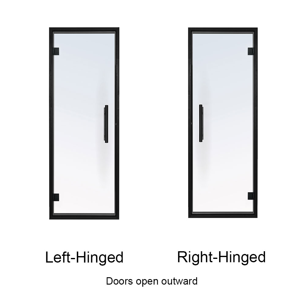 PROSAUNAS Clear Glass Sauna Door 24x73