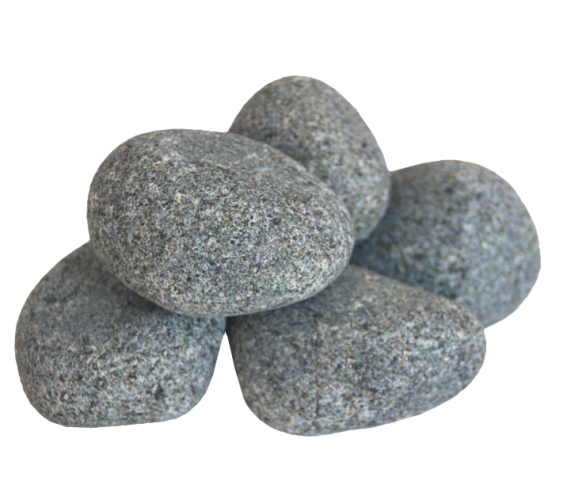 Harvia R-991 Sauna Heater Stones, Rounded Olivine, 5-10cm, 33lbs