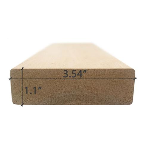 Prosaunas Alder 2x4 S4SEE SHP Sauna Wood, Bench Material
