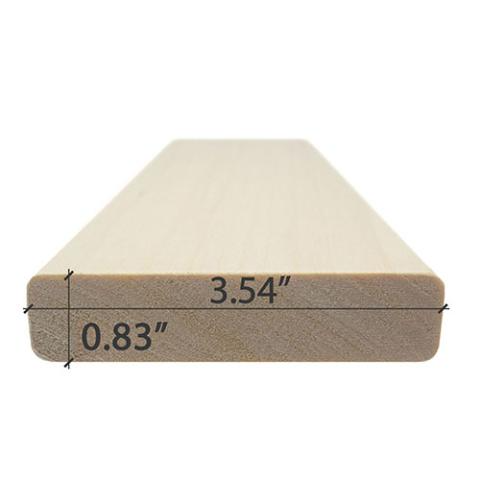 Prosaunas Aspen 1x4 S4SEE SHP Sauna Wood, Bench Material