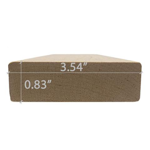 Prosaunas Alder 1x4 S4SEE SHP Sauna Wood, Bench Material