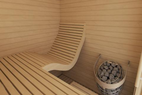 Auroom Baia Aspen, DIY, Indoor Sauna Kit, 2-Person