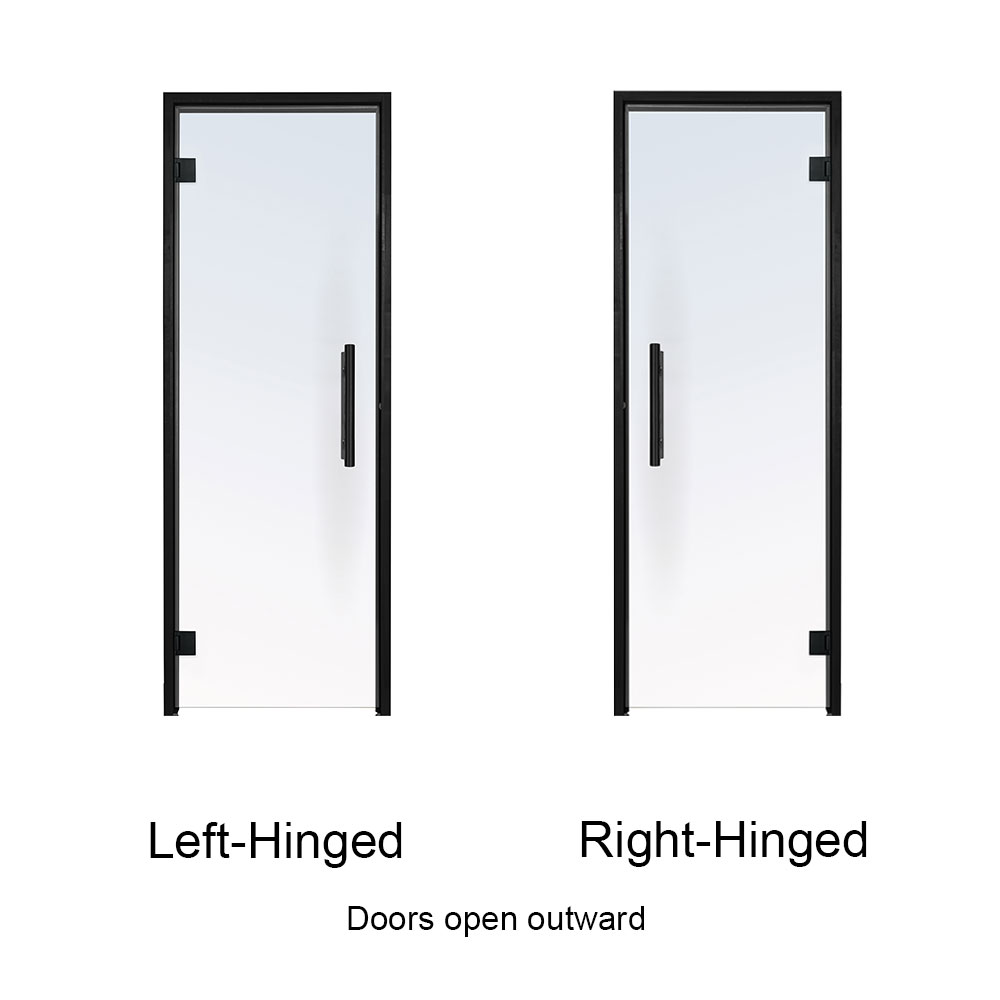 PROSAUNAS Clear Glass Sauna Door 24x81
