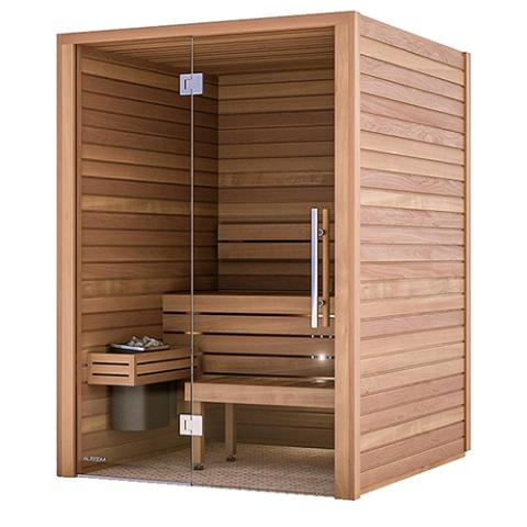 Auroom Cala Glass Thermo-aspen, DIY, Indoor Sauna Kit, Up to 4-Persons
