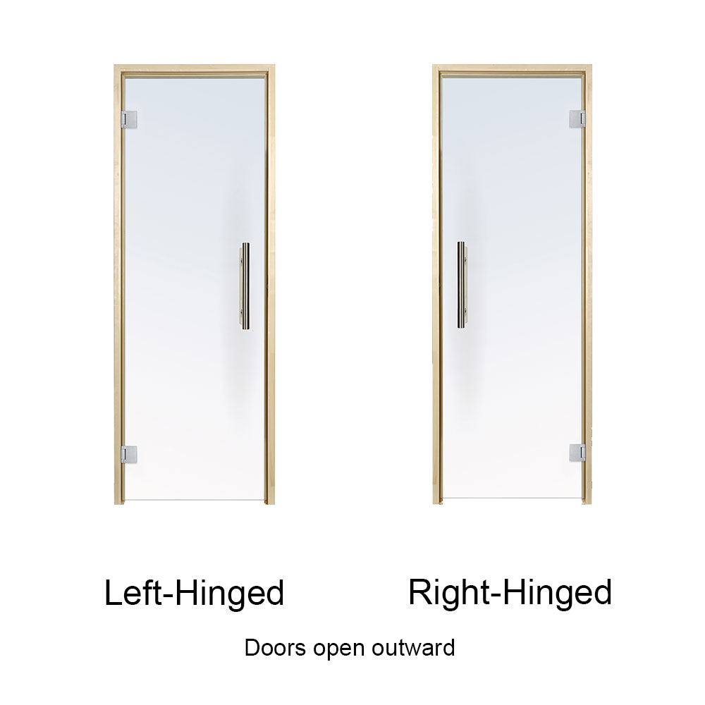 PROSAUNAS Clear Glass Sauna Door 24x81