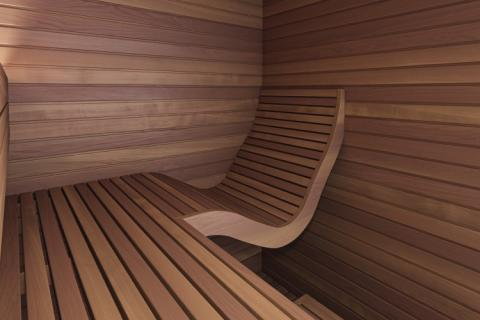 Auroom Baia Thermo-aspen, DIY, Indoor Sauna Kit, 2-Person