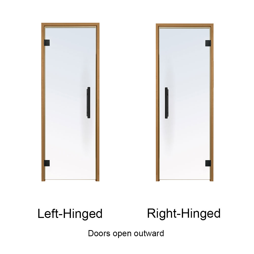 PROSAUNAS Clear Glass Sauna Door 24x81