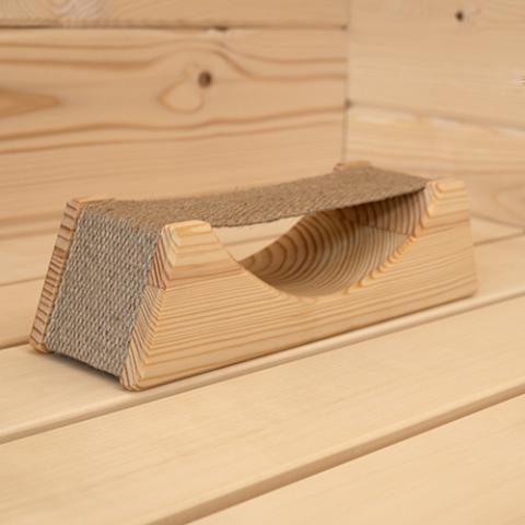 Prosaunas Ergo-Headrest Wood Sauna Headrest w/Cloth Neck Support