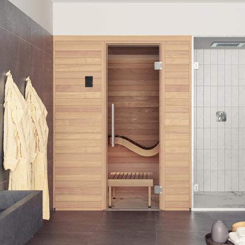 Auroom Baia Thermo-aspen, DIY, Indoor Sauna Kit, 2-Person