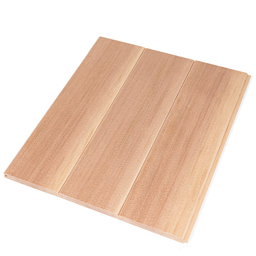 Front view cedar 1/2x4 tongue and groove board
