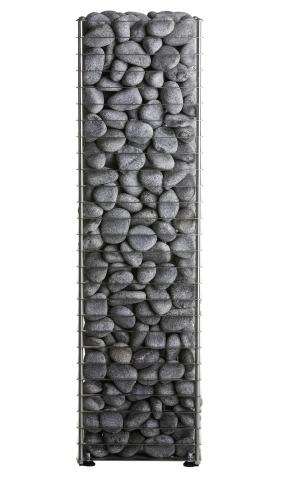 HUUM CLIFF Series 10.5kW slim electric sauna heater with stainless steel construction and sauna stones