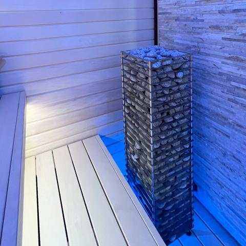 slender electric sauna heater