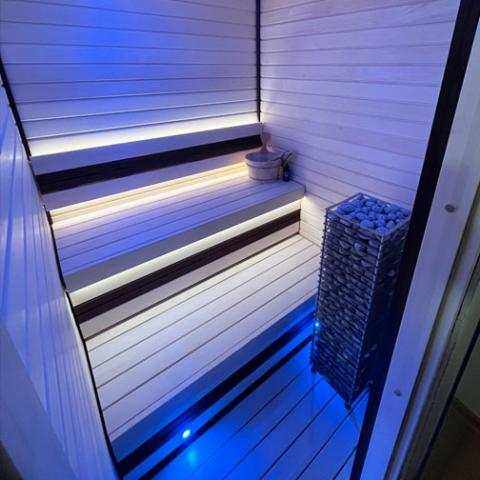 HUM sauna heater in room