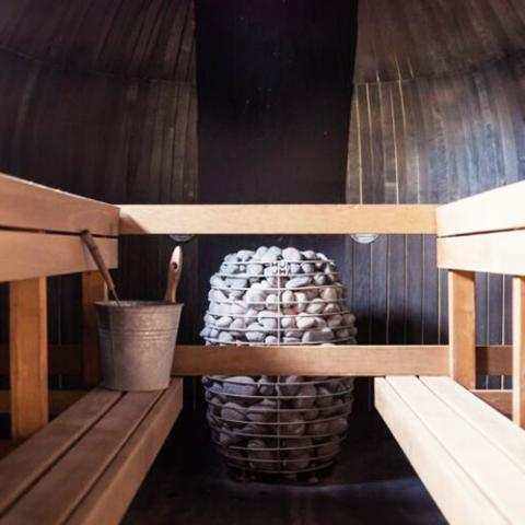 HUUM HIVE 18.0kW commercial sauna heater floor model stainless steel