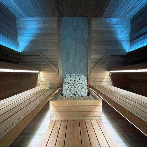 HUUM HIVE 18kW floor-mounted sauna heater with stone capacity