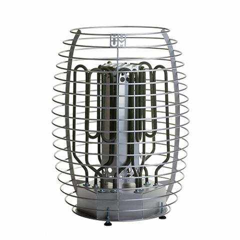 HUUM HIVE 18kW floor-mounted sauna heater with stainless steel design