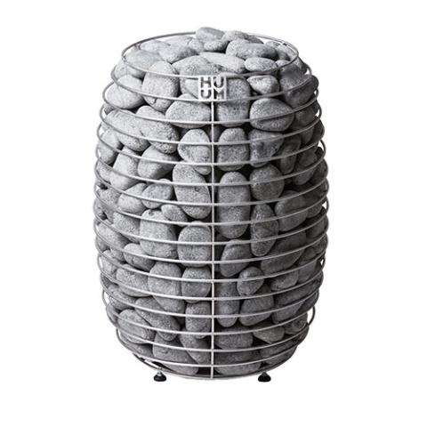 HUUM HIVE 18.0kW stainless steel sauna heater with large stone capacity and adjustable legs for commercial saunas