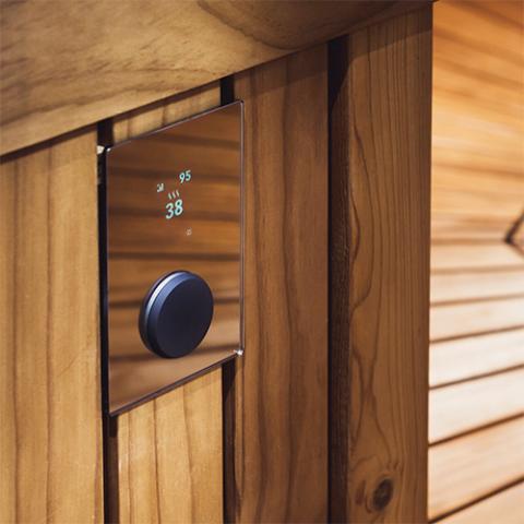 HUUM Sauna Heater Control with Wi-Fi, Digital On/Off, Time,Temp, Mirror