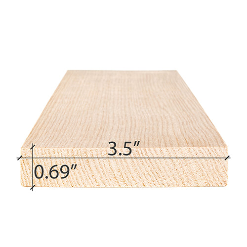 PROSAUNAS hemlock sauna bench material 1x4