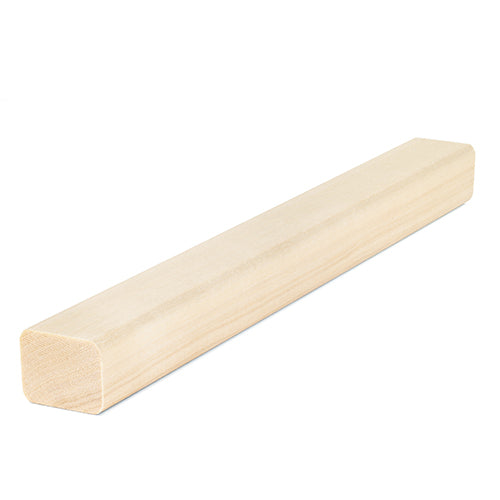 Smooth Aspen 2x2 sauna wood trim moulding