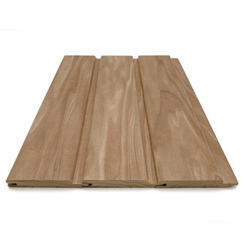 Prosaunas Thermo-Aspen 1x4 Sauna Wood, Thermally-Modified, T&G, STP Profile
