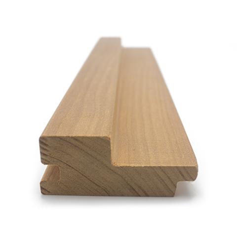 Prosaunas Thermo-Aspen Grace™ 2x3 Sauna Wood, Thermally-Modified, T&G, Large-Gap, Wall Material